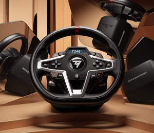 Pilotez comme si vous y étiez avec le kit volant + pédalier de chez Thrustmaster !